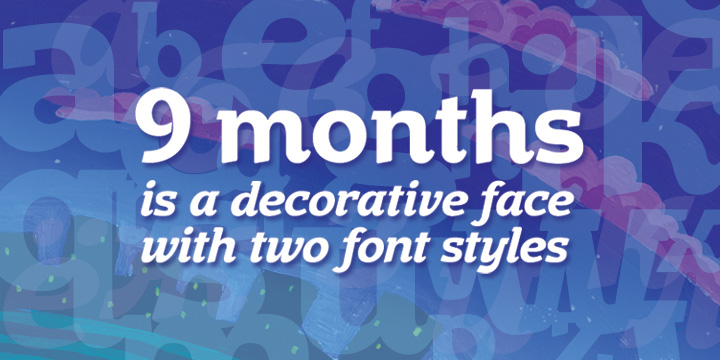 Example font 9 Months #1
